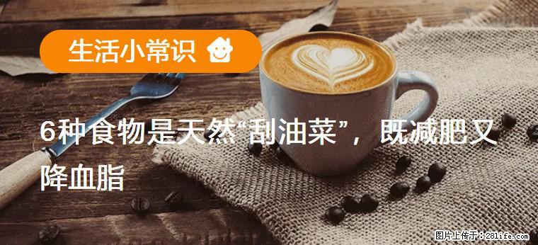 【生活小常识】6种食物是天然“刮油菜”，既减肥又降血脂 - 淮南生活资讯 - 淮南28生活网 hn.28life.net